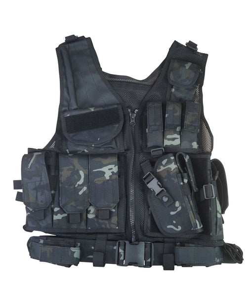 Cross Draw Tactical Vest - Black BTP – Army and Navy Stores UK supply ...